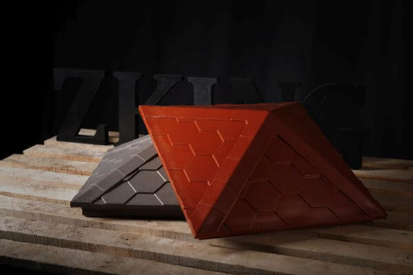 Колпак Zking Эверест Красный на столб 1.5х1.5 кирпича (390х390мм)