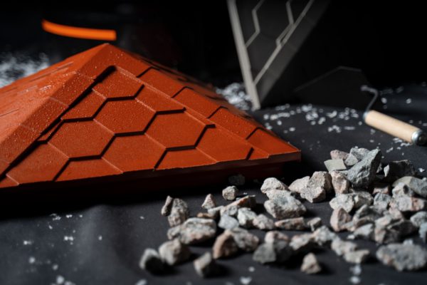 Колпак Zking Эверест Красный на столб 1.5х1.5 кирпича (390х390мм)